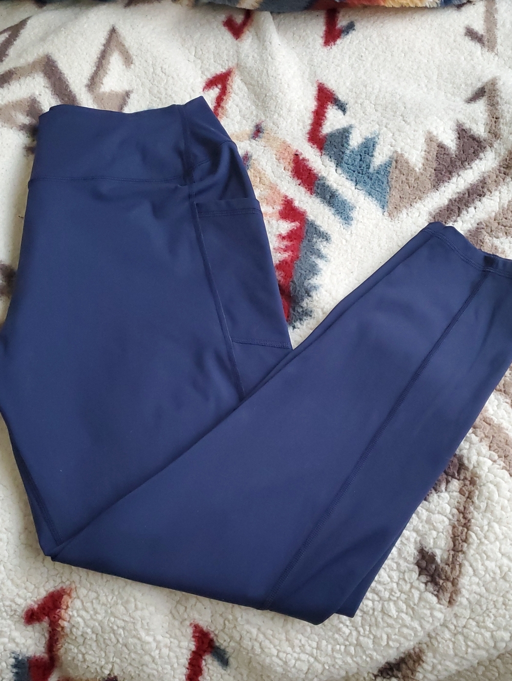Spiritual Gangster Navy High-Rise Leggings with Side Pockets